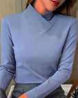 Overlapping Turtleneck Sweater Juna