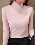 Overlapping Turtleneck Sweater Juna