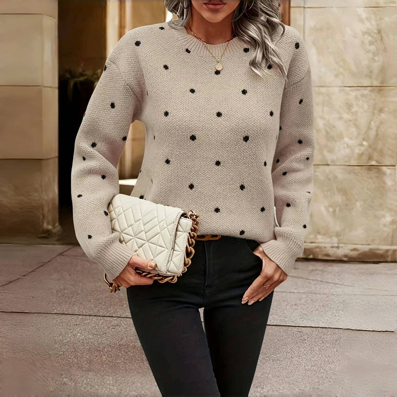 Polka Dot Knitted Sweater Chiara