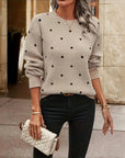 Polka Dot Knitted Sweater Chiara