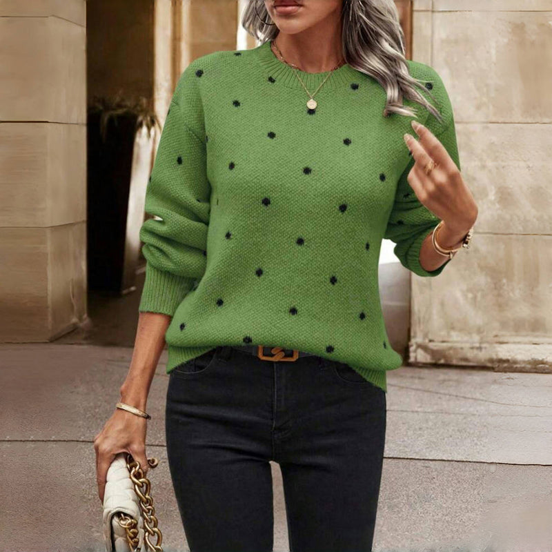 Polka Dot Knitted Sweater Chiara