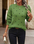 Polka Dot Knitted Sweater Chiara