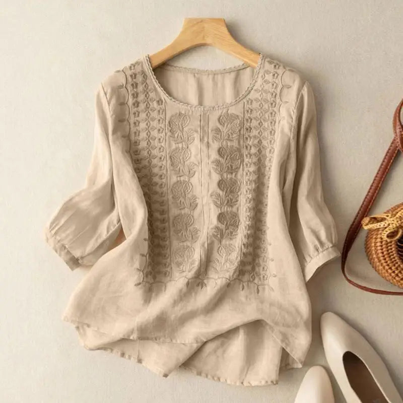 Embroidered Relaxed Blouse