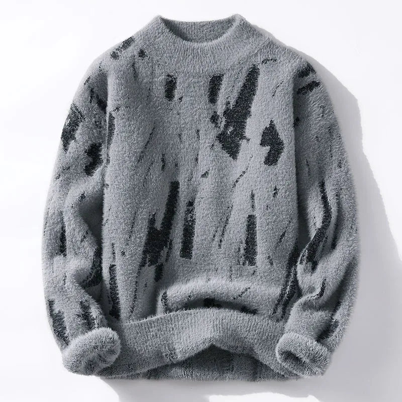 Laura Soft Knit Grafisk Sweater