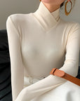 Overlapping Turtleneck Sweater Juna